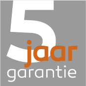 5 jaar garantie